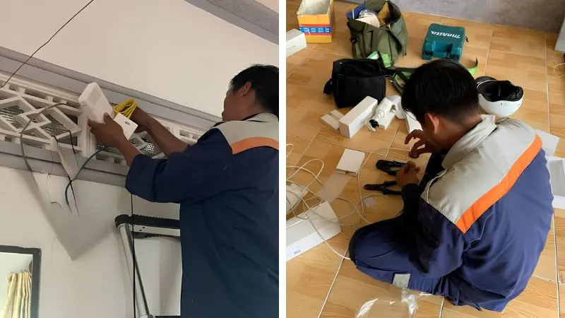 Kỹ thuật viên FPT khảo sát và lắp đặt tận nơi tại phường Hai Bà Trưng, Hà Nội
